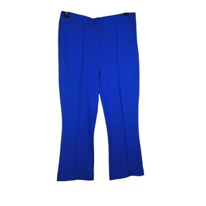 Liz Claiborne Kick Flare Crop Pants Size Small Bold Blue Mid Rise NEW